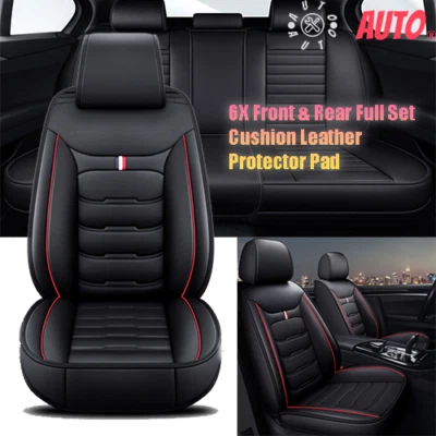 Front & Rear Full Set Cushion Leather Protector Pad For Hyundai Car Seat Covers - Изображение 1 из 4