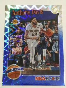 Anthony Davis 2019-20 NBA Hoops Tribute Blue Explosion Parallel #42/49 Lakers - Imagen 1 de 1