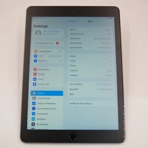 APPLE A1893 iPad (6th Gen) 9.7" Tablet 32GB SPACE GRAY !READ! - Picture 1 of 12