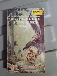 Novela vintage de ciencia ficción As the Green Star Rises de Lin Carter - Imagen 1 de 2