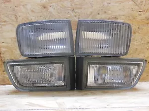 94 1997 JDM NISSAN CEFIRO A32 EXCIMO BUMPER 4PIECE LUZ DE NIEBLA LUZ LATERAL SET OEM - Imagen 1 de 12
