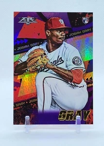 2022 Topps Fire JOSIAH GRAY Purple/99 RC NATIONALS #167 - Picture 1 of 2