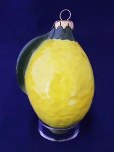 Italienischer Keramik Weihnachtsschmuck Jumbo Zitrone Made in Italy - Bild 1 von 3