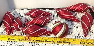Lotto 9 Addobbi Palla Rosso/Bianco NoBreak, Natale, Tradizionale, 2", Moderno - Foto 1 di 6