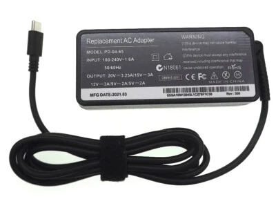 65W USB Type-C Wall Charger Power Supply Adapter For ThinkPad X1 Carbon Lenovo - Image 1 of 4