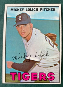 1967 MICKEY LOLICH TOPPS #88 BASEBALL CARD DETROIT TIGERS - Picture 1 of 2
