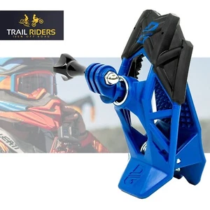 Dango Design Gripper Action Camera Helmet Mount For GoPro DJI Insta360 Blue - Picture 1 of 17