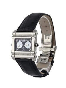 Charriol Women's Diamond Accents Leather Strap Watch - CDT-81-1-81-DT01 - Picture 1 of 5
