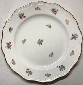 Lot 1 of 6 flat plates in half porcelain L'amandinoise 1079 D 24.5 cm - Picture 1 of 12