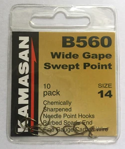 Kamasan B560 Haken Swept Point, Spatenende Wide Gape. - Bild 1 von 1