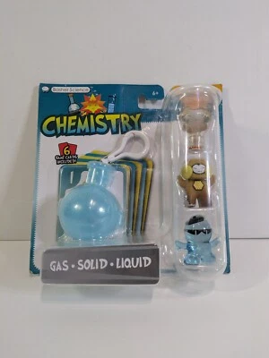 Figuras líquidas sólidas a gas Basher Science serie 1 con tarjetas de juego y llavero Foto 1 de 4