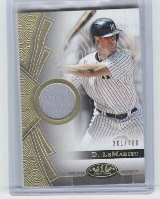 2023 Topps Tier One DJ LeMahieu Game Used Jersey Relic /400 Yankees - Image 1 of 2