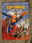 Affiche signée DC Universe Superman vs the Elite SDCC 10"x14" Robin Atkin Downes