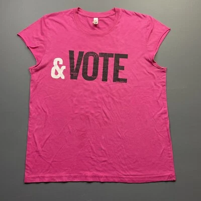 Bella + холст голосование графический футболка женщин большой розовый политический активизм США - Изображение 1 из 4