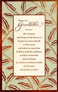 Elegante tarjeta de cumpleaños feliz para abuelo de American Greetings + sobre - Imagen 1 de 5