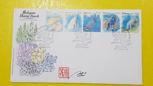 Counter sheet stamp Iconic Marine Life Definitive 2020 Malaysia First Day Cover - Picture 1 of 1