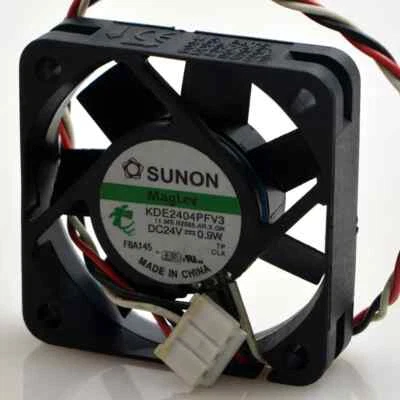 SUNON Cooling Fan KDE2404PFV3 24V 0.9W 4010 4CM 3 Pin 40x40x10mm 1.6"x1.6"x0.4" - Image 1 of 4