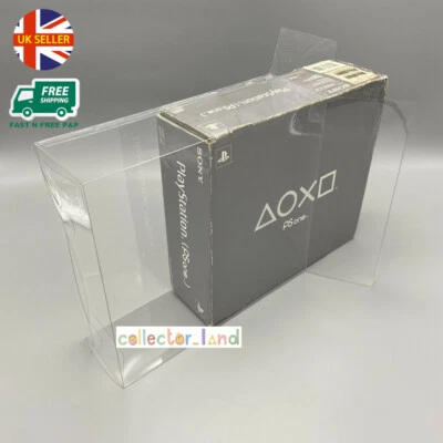 1x BOX PROTECTOR for Sony PlayStation One PS1 Slim Game Console Box DISPLAY CASE - Image 1 of 4