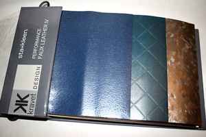 FABRIC SAMPLE BOOK MultiColor Textures FAUX LEATHER Big Variety 188pcs LOT Craft - Picture 1 of 20