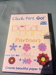 My Craft Studio Click, Print, Go Petal Pairs Partners Cd Rom Carta Fiori - Foto 1 di 4