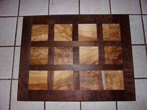 DEKO CHARCUTERIE SCHNEIDEBRETT MASSIV NUSSBAUM & AHORN HOCHZEIT HANDARBEIT PARTY - Bild 1 von 6