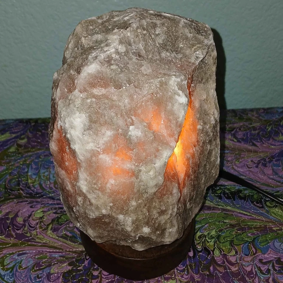 Natural Gray Himalayan Salt Lamp - Image 1 of 4