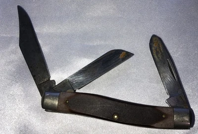 Navaja de Bolsillo Old Timer Schrade Middleman 3 Hojas 4" De Colección Foto 1 de 4