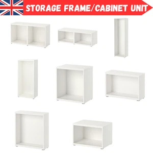 IKEA BESTÅ Storage Frame Cabinet Unit Customizable Wall/Floor Mount Salving Unit - Picture 1 of 12
