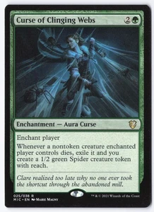 Curse of Clinging Webs R Commander: Innistrad: Midnight Hunt 25 NM - Picture 1 of 2