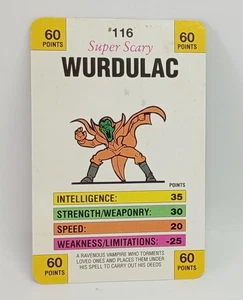 Monster in My Pocket Series 4 Super Scary Battle Cards #116 Wurdulac - Picture 1 of 3