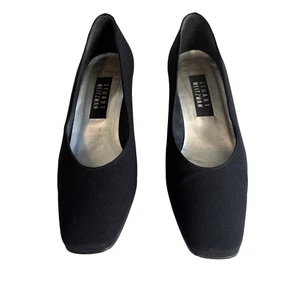 Stuart Weitzman Tacones de Tela Negros Talla 7.5B | Zapatos Clásicos de Oficina Trabajo Zapatos - Imagen 1 de 10