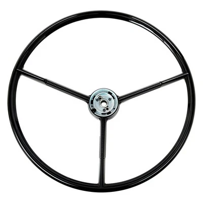 For Ford F-100 1961-1970 ACP 3-Spoke Black Steering Wheel - Image 1 of 3
