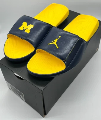 Zapatillas Air Jordan Hydro 7 V2 Michigan Wolverines Talla 12 Toboganes CT7039-407 UM Foto 1 de 4