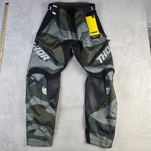 Thor 2021 TERRAIN ITB Pants Black, Green/Camo Off-Road/MX/ATV NEW Sz 34x28 - Picture 1 of 8