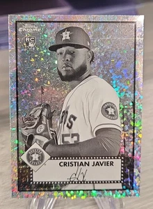 Cristian Javier 2021 Topps Cromo Platino Aniversario B&W Diamante Novato #58 RC - Imagen 1 de 3