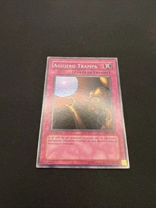 Yugioh 1st Edition Spanish Trap Hole Super Rare LP LDD-S058 - Picture 1 of 15