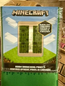Minecraft Room Darkening Window Panels for Kids 2 Panels - 41" (W) x 63" (L) - Picture 1 of 1
