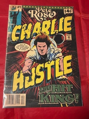 PETE ROSE REDS HUSTLE SIGNED AUTO 503/808 BASEBALL Pop Fly Pop Shop Art Print - Image 1 of 2