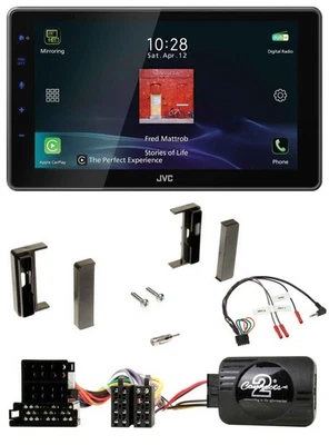 JVC DAB Lenkrad Bluetooth USB Autoradio für Audi TT (1998-2006) - Bild 1 von 4