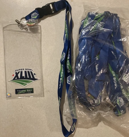 10 Super Bowl 43 Steelers vs Cardinals Ticket Holder Lanyard “I was There” Pin Cover