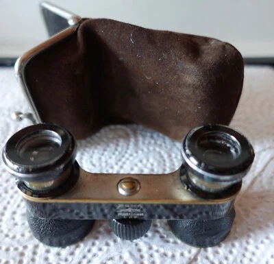 OPERNGLAS EMIL BUSCH MULTINETT dr dr M  3869/61,5 MIT LEDERHÜLLE mit Ledertächch - Bild 1 von 4