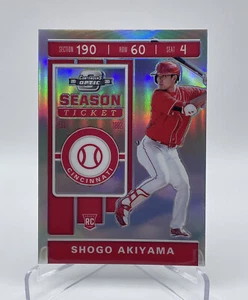 Shogo Akiyama 2020 Chronicles Contenders Optic Silver Prizm Rookie Card #26 - Picture 1 of 2