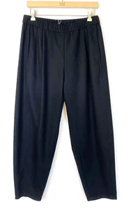 EILEEN FISHER Plus 2X Black Wool Ankle Lantern Pants NEW - Picture 1 of 7