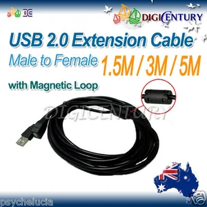 High Quality USB 2.0 A Male To Female Extension Cable Cord 1.5M 3M 5M 10M - Picture 1 of 5
