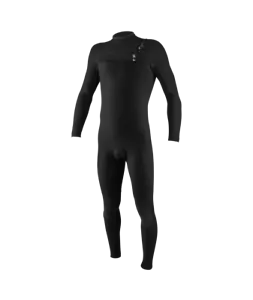 2025 O'Neill Hyperfreak Mens 3/2+ Chest Zip Full Wetsuit Black - Picture 1 of 2