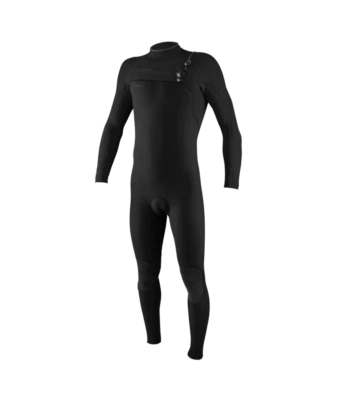 2025 O'Neill Hyperfreak Mens 3/2+ Chest Zip Full Wetsuit Black - Image 1 of 2