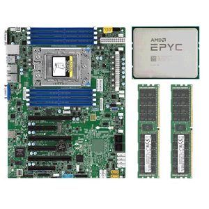 Supermicro H11SSL-i Motherboard + AMD EPYC 7551P + 2x Samsung 16GB/32GB/64GB RAM - Picture 1 of 12