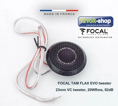 FOCAL TAM FLAX EVO-series tweeters; 20WRms; 91dB; Made in France; A pair (2 pcs) - Image 1 of 4