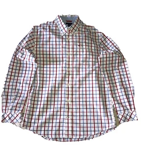 Tommy Hilfiger - Button Down Shirt - Size:16/18 - Color:White,Blue,Red - Men’s - Picture 1 of 4