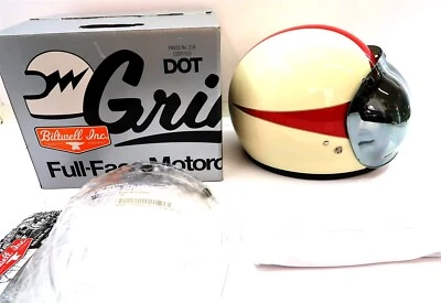 Como Nuevo Casco Completo BILTWELL GRINGO VIEIRA Talla XS con Caja +2 Escudos Burbujas Foto 1 de 4